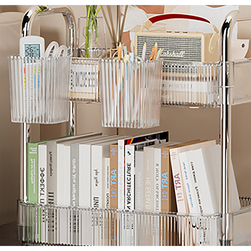 Alyaa 16.14'' H x 13.77'' W Book Cart
