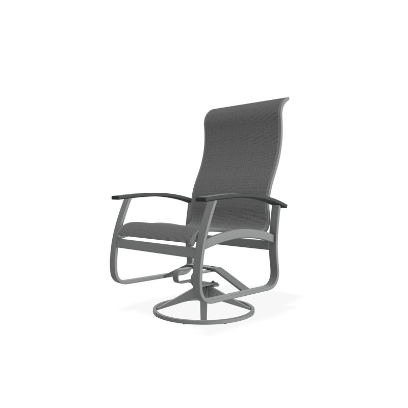Belle Isle Outdoor Dining Chair, Titanium Sunbrella®, Graphite