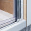 Porte de douche pliante sans cadre 35,5 - 37 po x H 72 po avec verre trempé transparent
