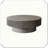 Round Coffee Table With Storage Solid Wood Veneered Modern Accent Tea Table