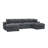 134'' Cloud-Velvet Modular Sectional-152600326