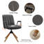 Chaise de bureau pivotante en similicuir Jadd-1932247225