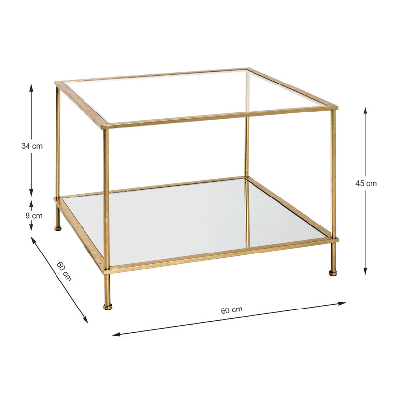Loftus Glass Top End Table