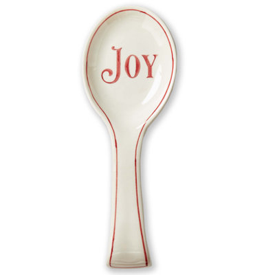 Joy Spoon Rest White Ceramic Everyday