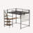 Full Size Loft Bed For Bedroom And Dormitory, With Built-In Charging Station And LED Lighting-682054501