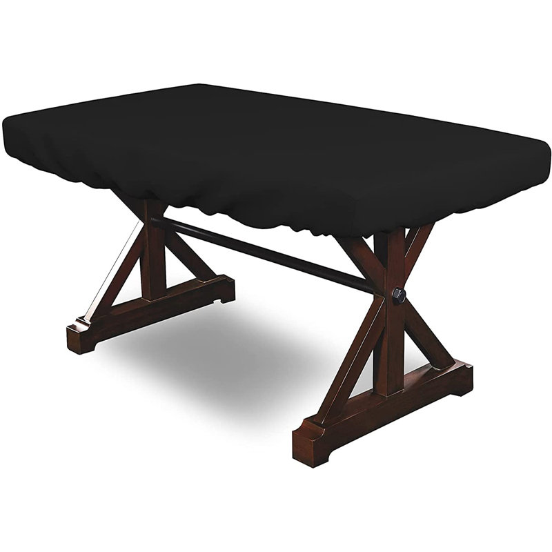 Housse de table de poker polyvalente pour l'intérieur et l'extérieur, Noir, L 48 po x l 100 po