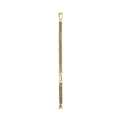 Tiges de rallonge de 6 po, 12 po, 12 po, 12 po (1) en corde naturelle / feuille d'or contemporaine