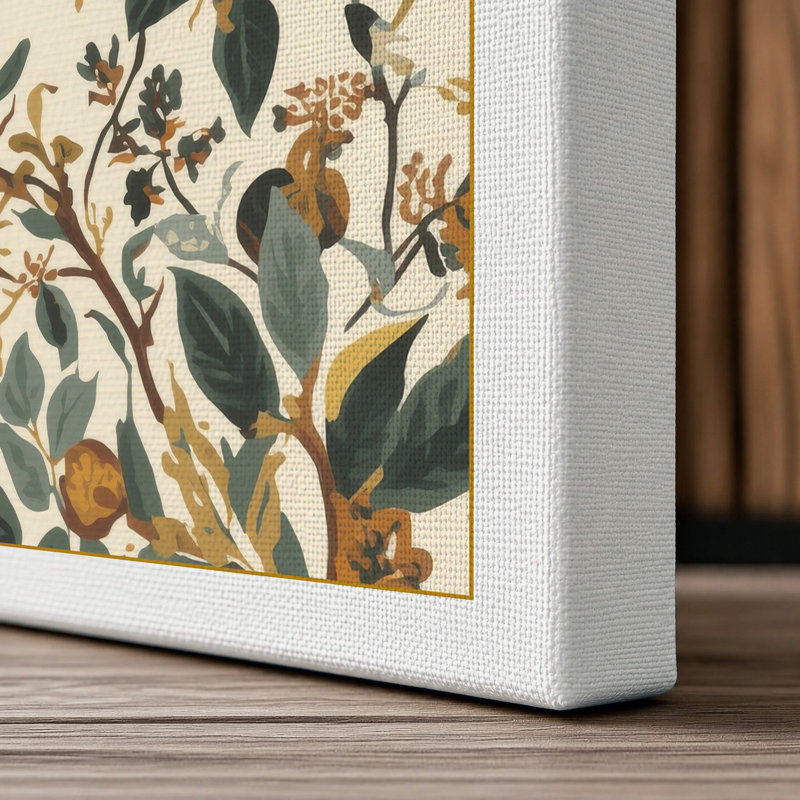 Scattered Study Botanical - Wrapped Canvas, 24x16 - 61.0 x 40.6 cm, White Border