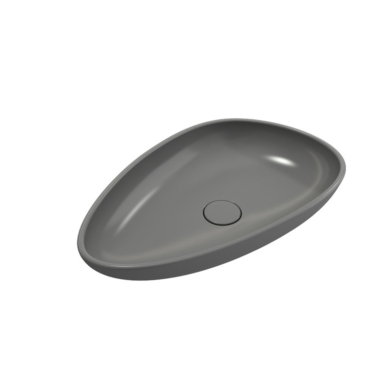 Etna 22.8'' L Bathroom Sink, Matte Gray