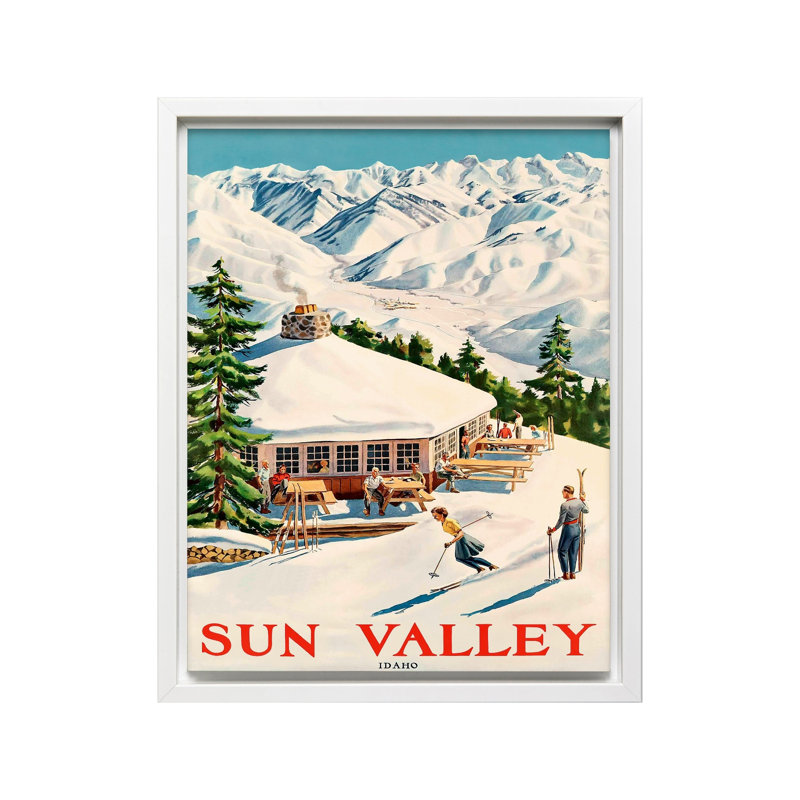 Sun Valley, Canvas, White Framed, 08"H x 10"W