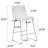 Upholstered Counter Stool with Metal Frame-265538459