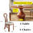 5PCS Solid Wood Dining Table Set with 4 Seats-57390565