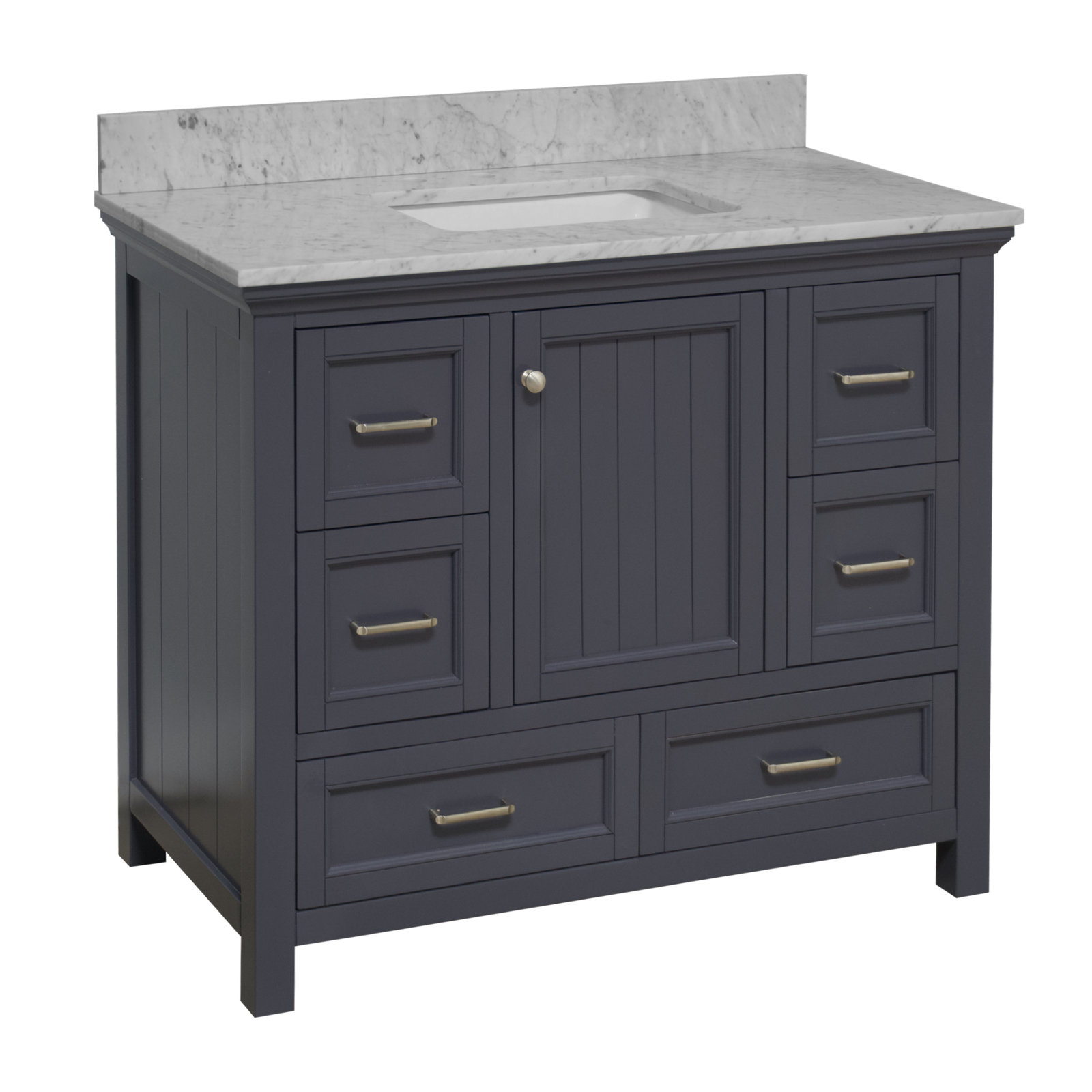 Maven 42'' Single Bathroom Vanity, Charcoal Gray