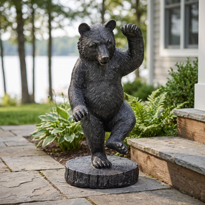 Statue de jardin à danse ours
