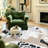Clear Colorful Shapes Lines Spots Dots Modern Drawn Landscape Abstract Machine Washable Indoor Area Rug-129431362