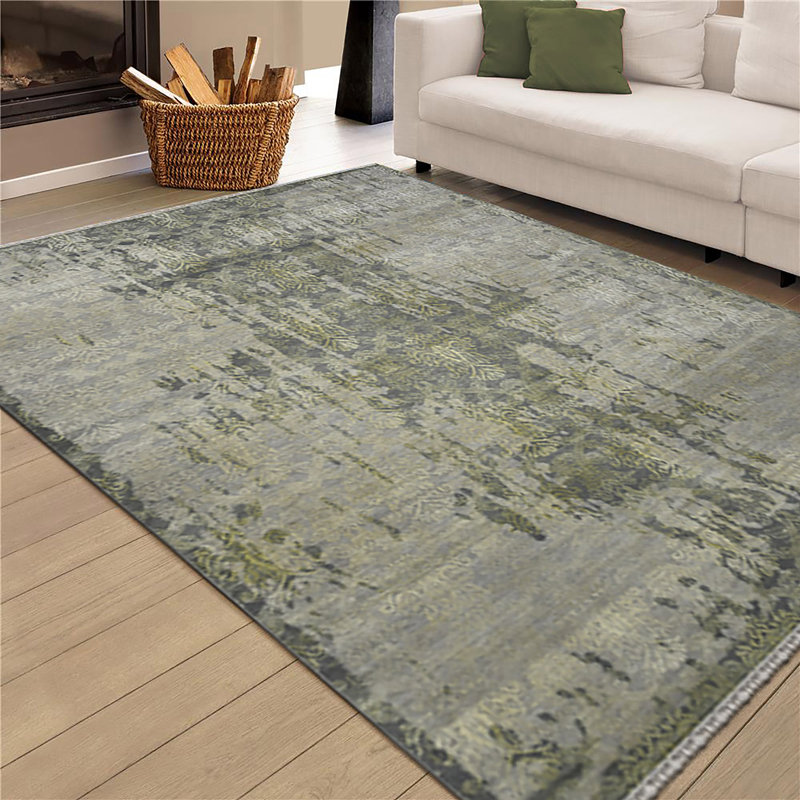 Pearl Geometric Area Rug in Gray, Rectangle 8' x 10'