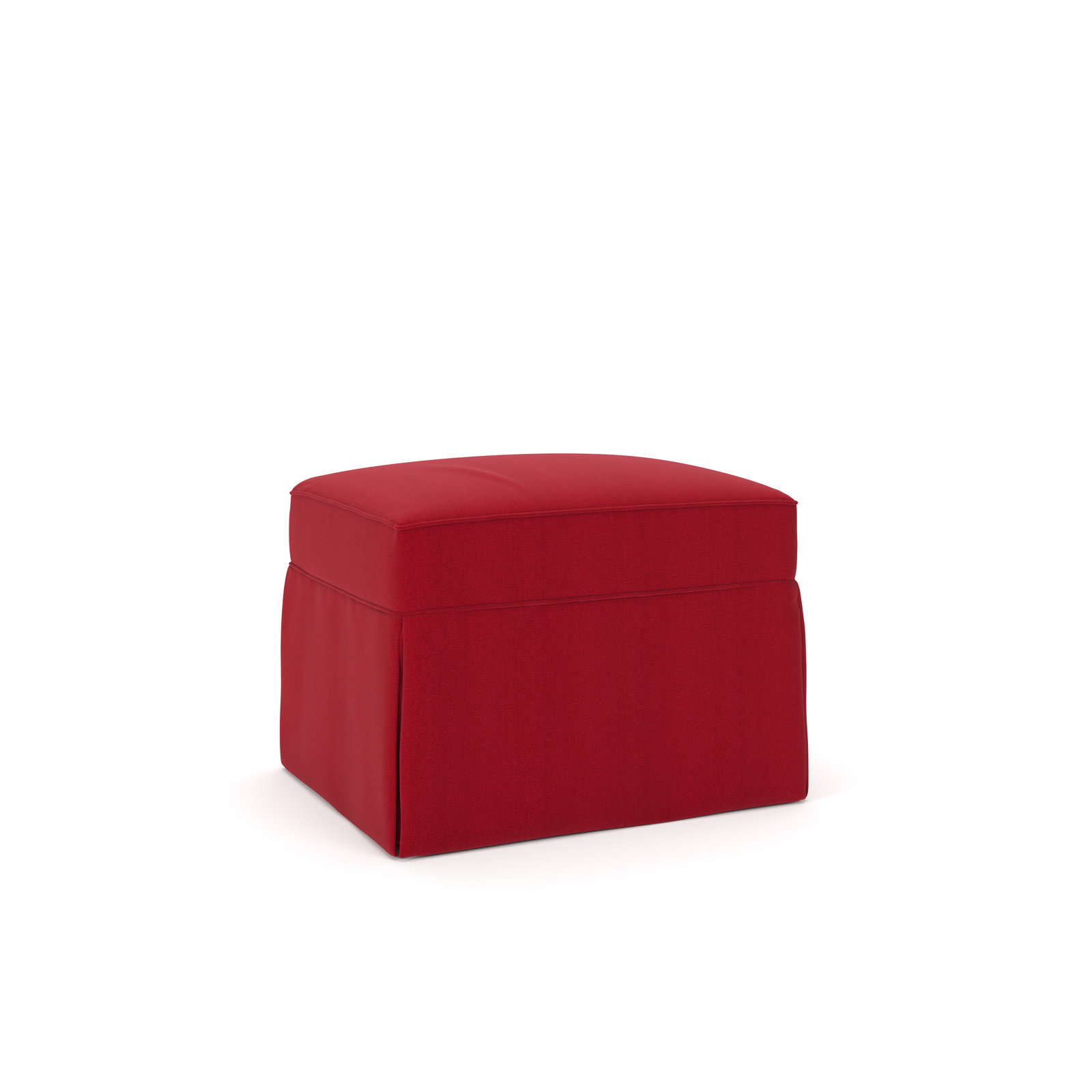 Amari 33" Cotton Ottoman, Bayou Flame Canvas