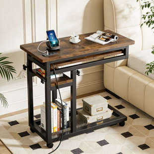 Side Table with Wheels C Table