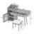Modern Makeup Vanity Desk With Drawers-271702522