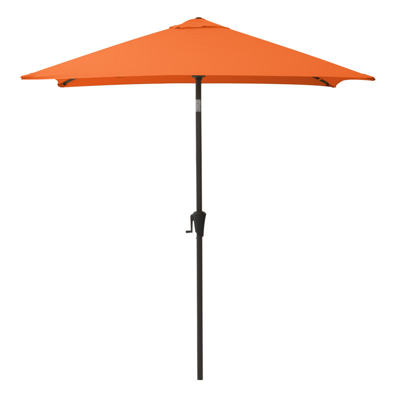 Parasol de marché carré Fidel, Orange
