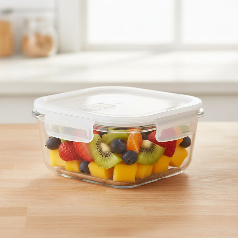 27 Oz Square Food Storage Container, 27 oz