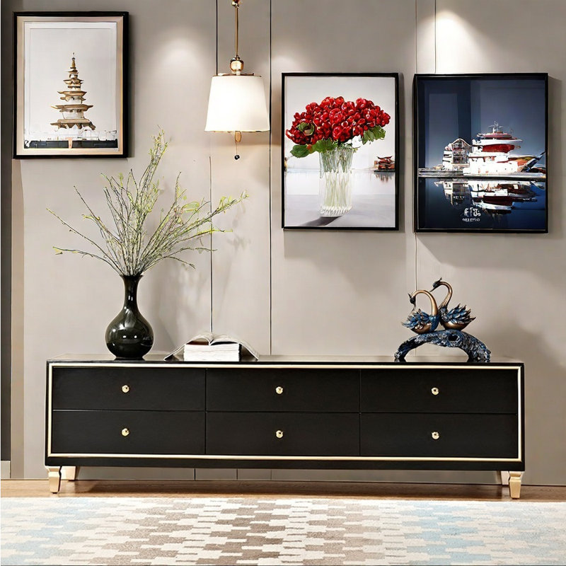 Nouveau meuble télé de style chinois, 70.87"