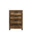 Commode 4 tiroirs Bari en chêne rustique