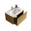 Meuble-lavabo rayé 30 po avec lavabo en céramique, meuble-lavabo mural flottant pour salle de bain moderne, lavabo une pièce sans drain, pré-assemblé-117021331-117021330