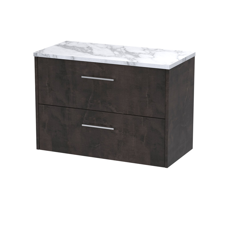 Juno 80.5cm Single Bathroom Vanity Base Only, Metallic Slate