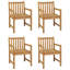 Melida 4 - Person Teak Patio Dining Set with Rectangular Table
