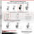 4 Piece Thermoplastic Caster Set