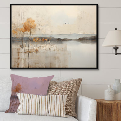 «Lakehouse Foilage Solitude I», reproduction sur toile