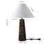 Lampe de table en marbre Tashalyn