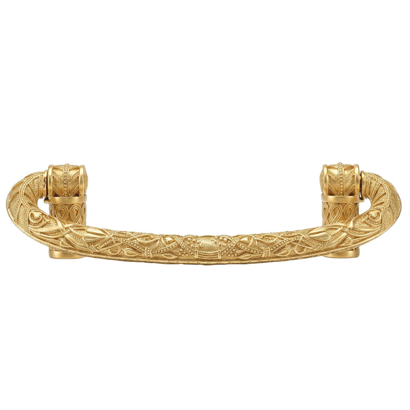 3-1/2” C TO C TREMONT HINGED PULL, Satin Gold