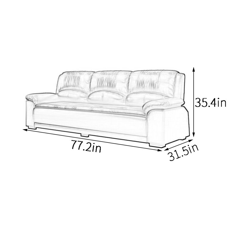 Modern simple Italian business sofa
