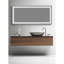 Miroir antibrouillard 60 po x 28 po pour salle de bain - Lentille trempée sécurisée, luminosité personnalisable, image réfléchissante claire, conception élégante, procédure d'installation facile, gradation continue de 6028 pouces