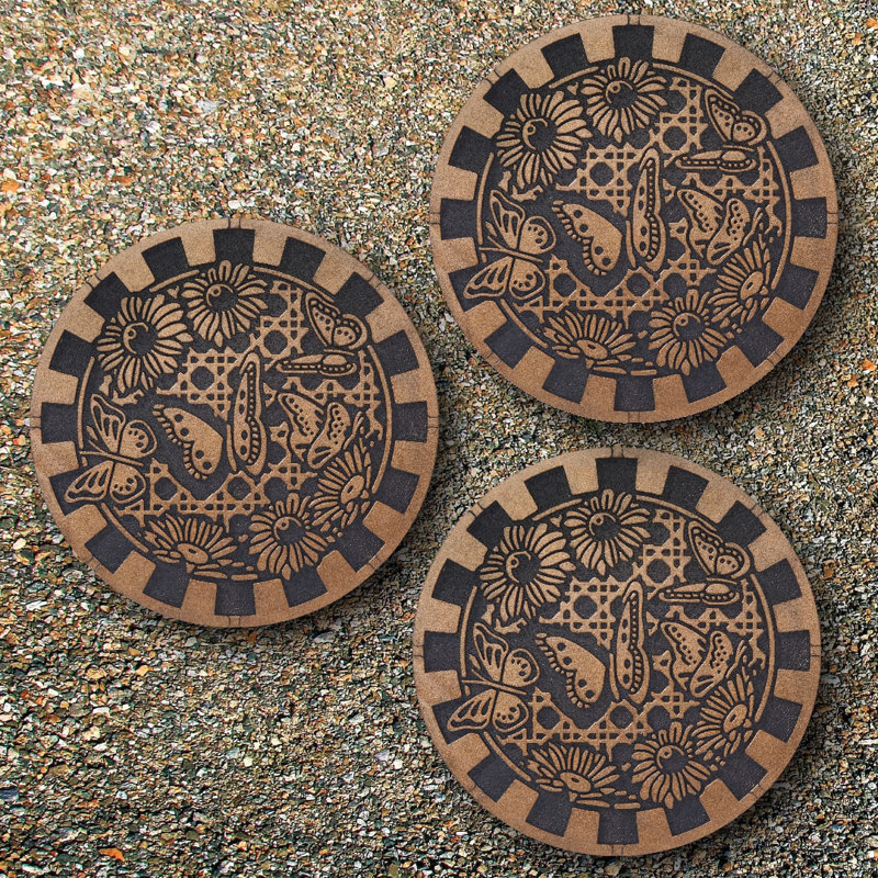 Butterflies 3 Piece Stepping Stone Set