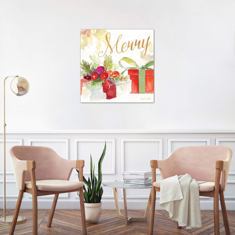 'Presents and Notes I' Painting Print on Wrapped Canvas, 66.04 cm H x 66.04 cm W x 3.175 cm D