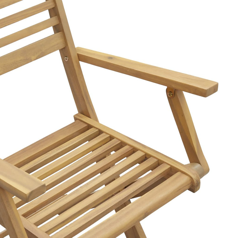 Spokane Solid Wood Accent Folding Chair Set, 86.5cm H x 61.5cm W x 54.5cm D
