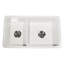 Nantucket Sinks 60/40 Dualmount Fireclay Sink Wellfleet-31OSW