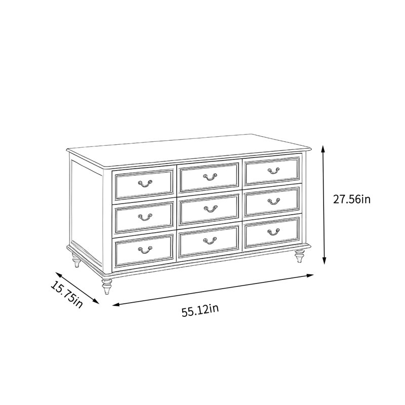 Armoire de rangement à grande capacité, H 27,56 po x l 55,12 po x P 15,75 po