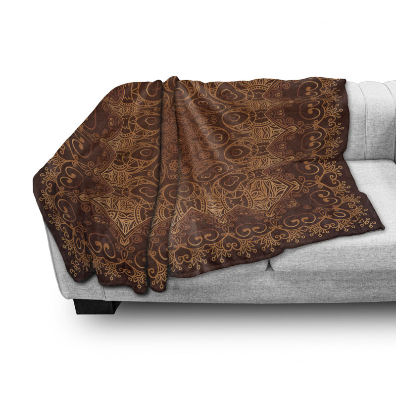 Hand Woven Throw Blanket, 50" W x 70" L