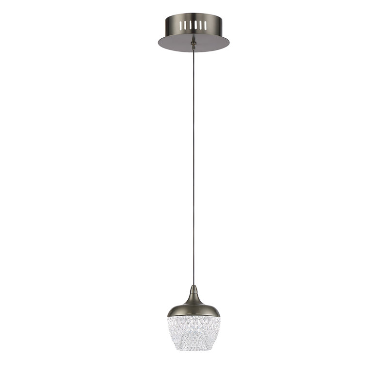 Luminaire sphère suspendu 1 lumière del simple Villegas, Noir métallique