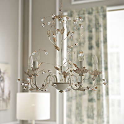 Lustre 5 lumières façon bougie Amryis