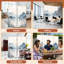 4 panneaux muraux pliables Paravent mural Royal Mountain Peak Lake