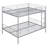 Full Over Full Metal Bunk Bed, Sliver-590826558