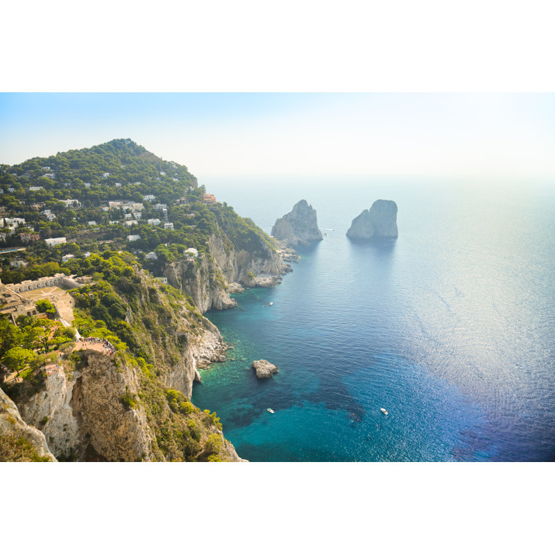 Faraglioni Rocks - Wrapped Canvas Print, 20cm H x 30cm W x 3.8cm D