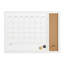 Thomas Martha Stewart Magnetic Dry Erase Monthly Calendar and Cork Board Combo with Included Marker, Magnets-89798293