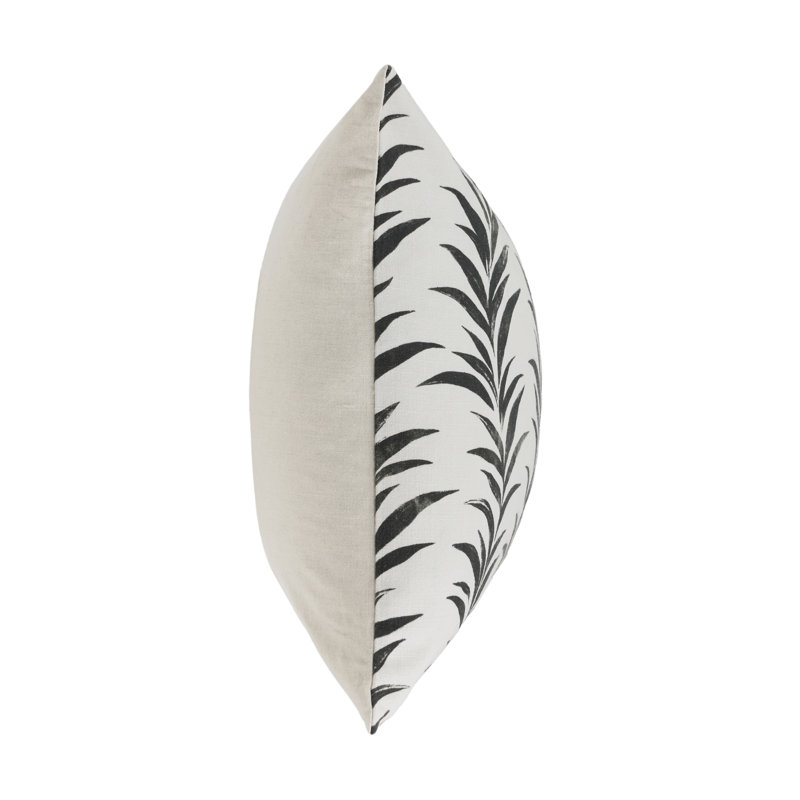 Alula Pillow Cover & Insert, Black/White, Square 22"