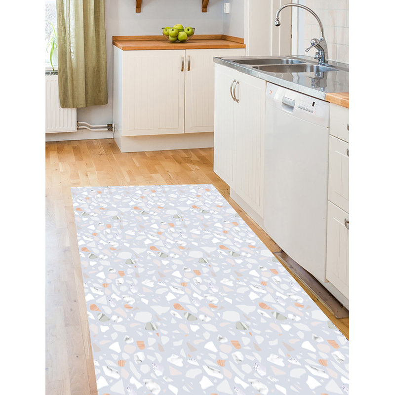 Avilyn Terrazo Grey Indoor/Outdoor Mat, Runner 80 x 300cm